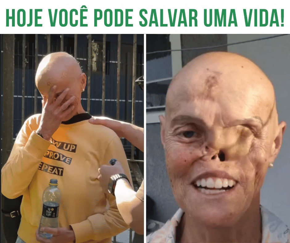 Hilária durante a campanha pelo tratamento contínuo